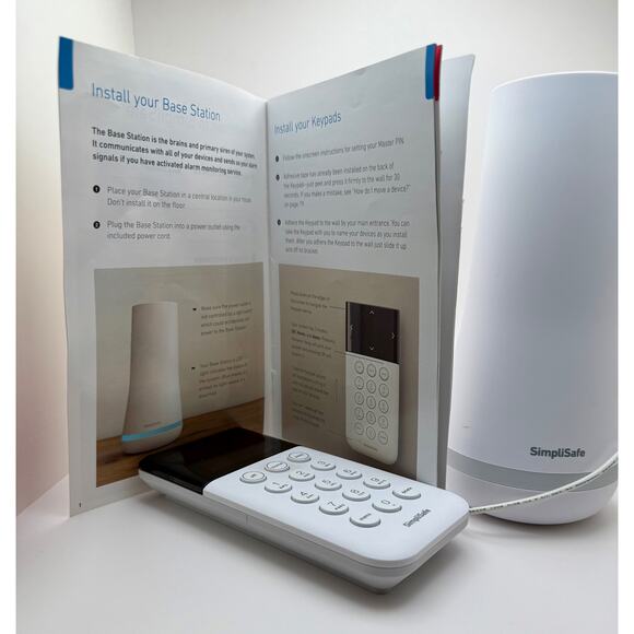 SimpliSafe Home Security Base Station SSBS3 and Keypad - Picture 2 of 12